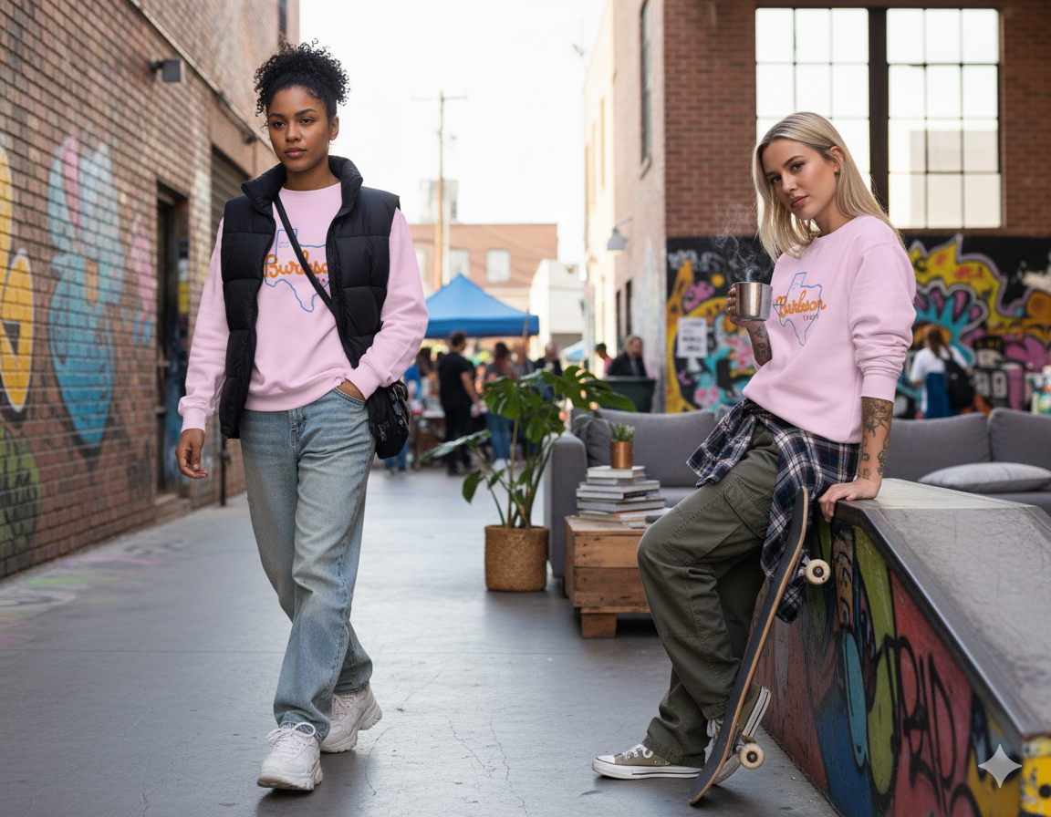 Unisex garment-dyed sweatshirt